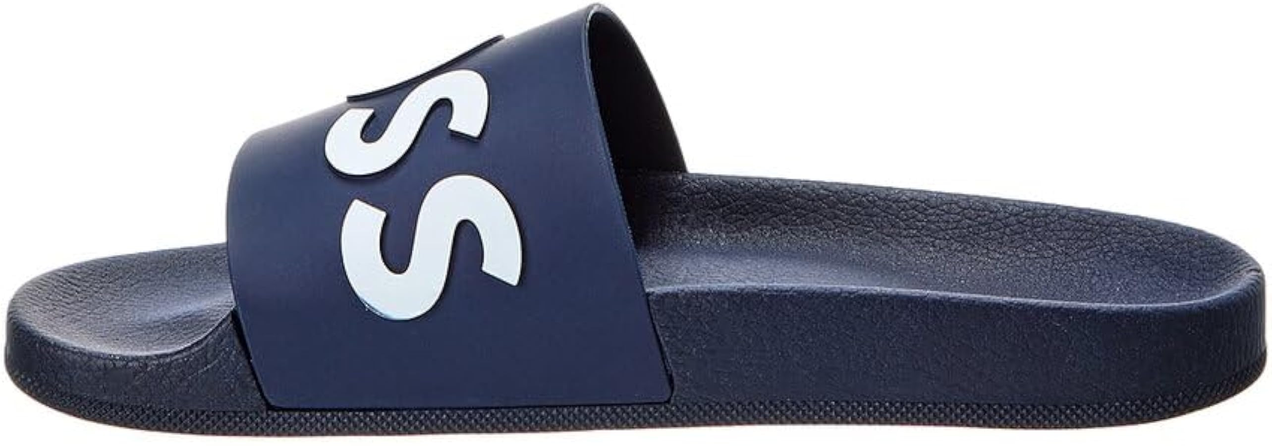 Amazon.com | Hugo Boss Bay Rubber Slide, 9, Blue | Sandals